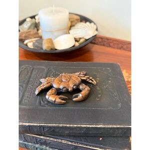 Vintage Metal Crab Figurine Coastal‎ Beach Decor